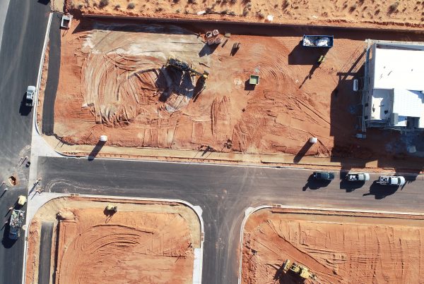 Drone picture of Anasazi Vista construction site