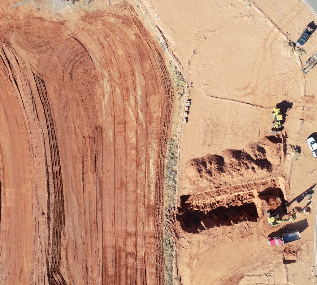 Excavating Palisades - Drone Shot