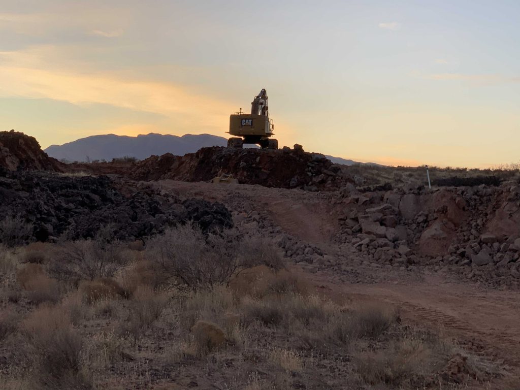 Sunset while Excavating Black Desert Golf Course